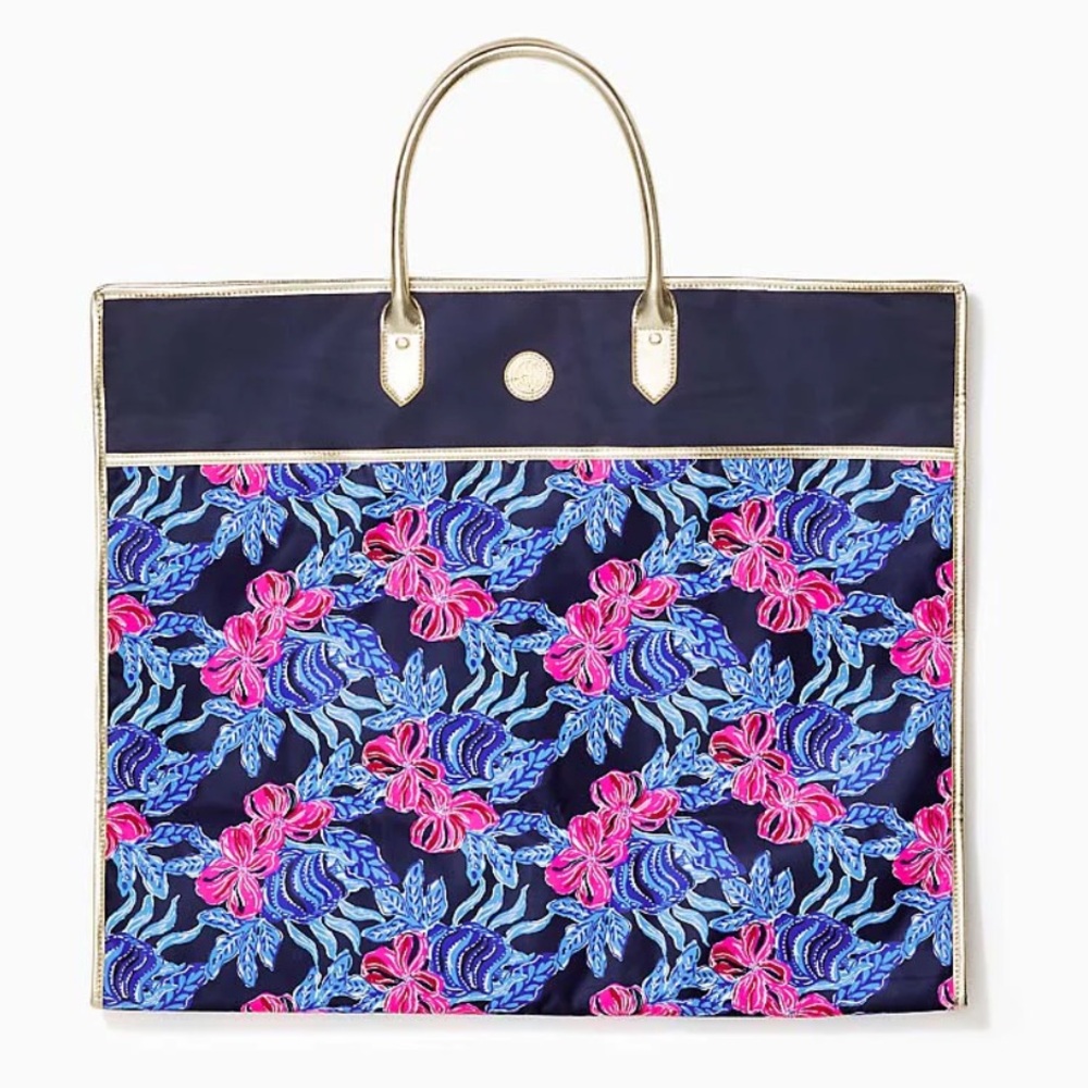 NWT Lilly Pulitzer Hanging Garment Bag Low Tide Navy Its Ofishell